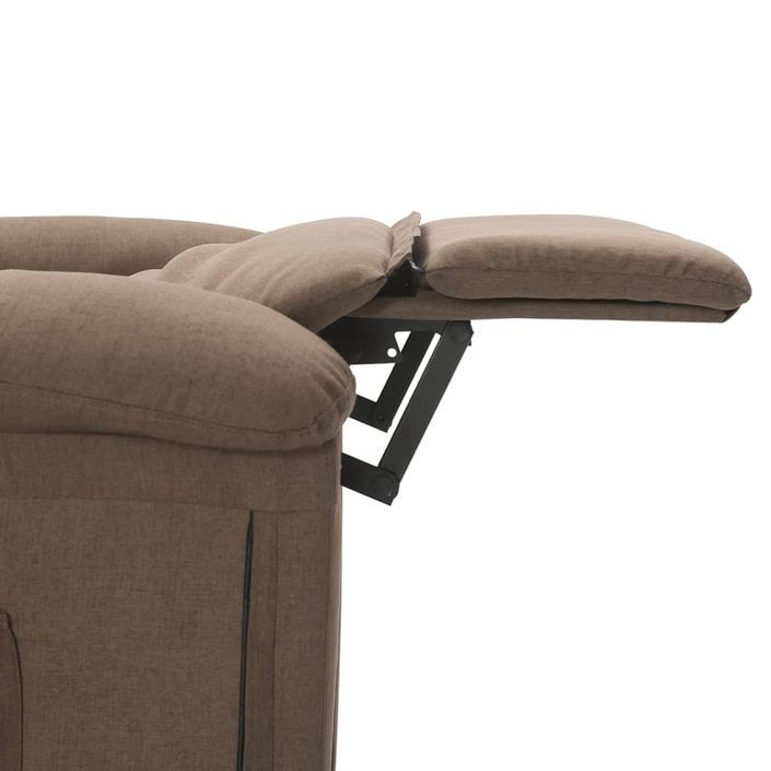 Fauteuil de massage Taupe Tissu - Photo n°8