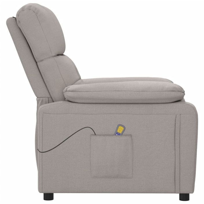 Fauteuil de massage Taupe Tissu - Photo n°4