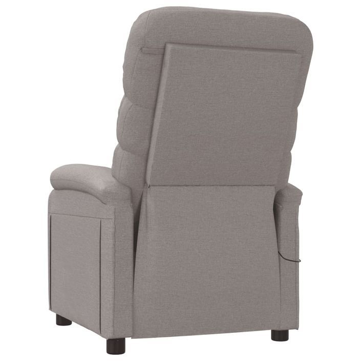 Fauteuil de massage Taupe Tissu - Photo n°6