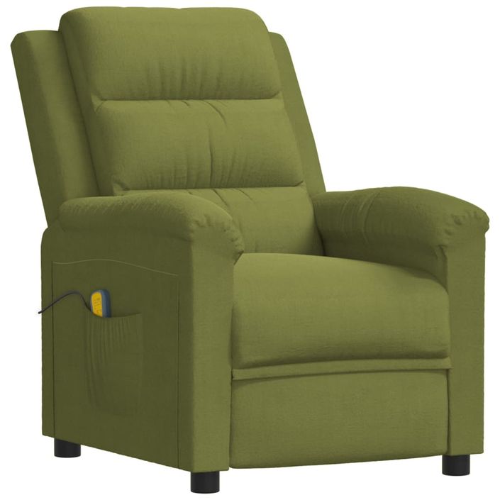 Fauteuil de massage Vert clair velours - Photo n°1