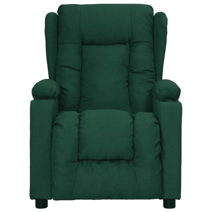 Fauteuil de massage Vert foncé Tissu - Photo n°3