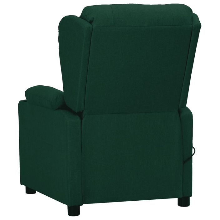 Fauteuil de massage Vert foncé Tissu - Photo n°4