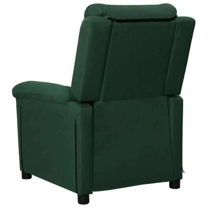 Fauteuil de massage Vert foncé Tissu - Photo n°4