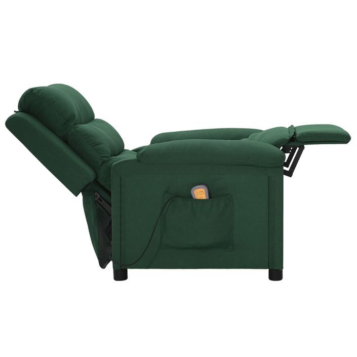 Fauteuil de massage Vert foncé Tissu - Photo n°6