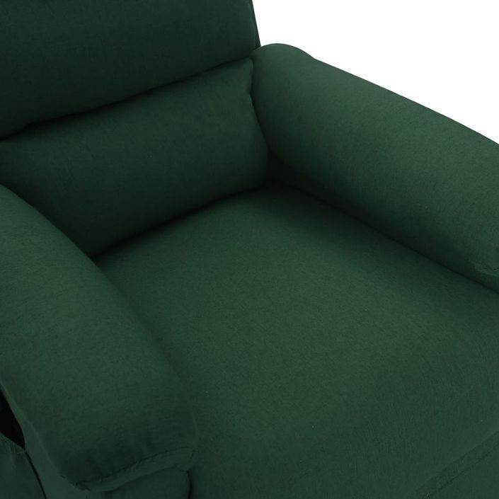 Fauteuil de massage Vert foncé Tissu - Photo n°9