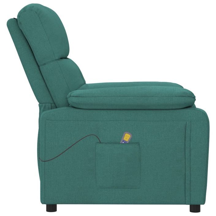 Fauteuil de massage Vert foncé Tissu - Photo n°4