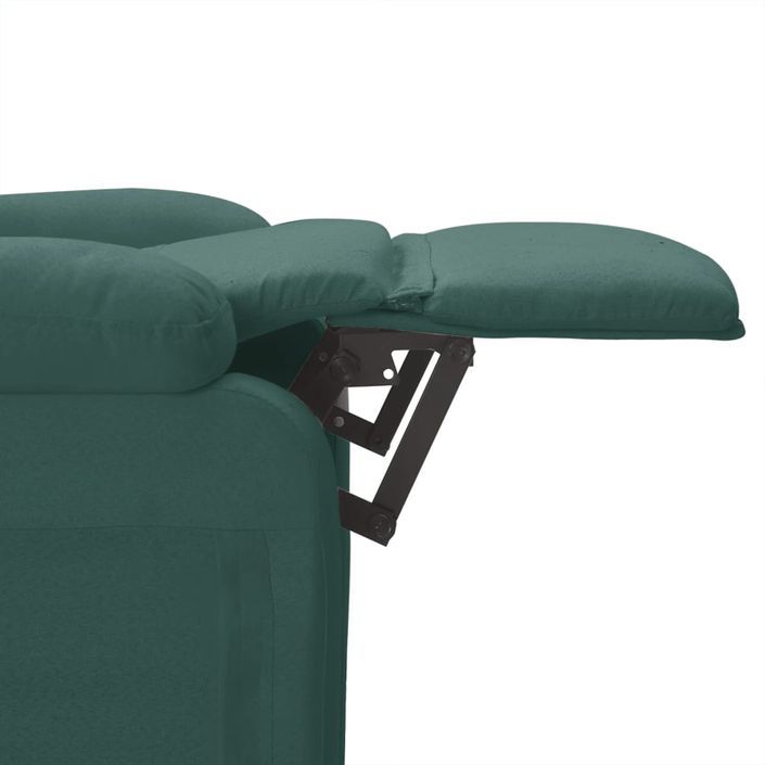 Fauteuil de massage Vert foncé Tissu - Photo n°8