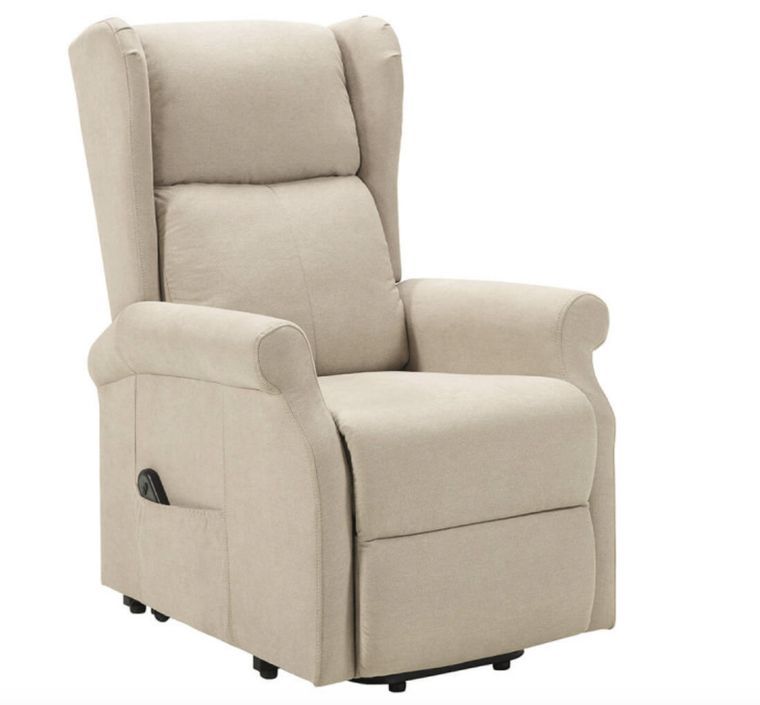 Fauteuil de relaxation et releveur électrique 2 moteurs tissu Agora - Photo n°1