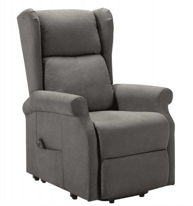 Fauteuil de relaxation et releveur électrique 2 moteurs tissu Agora - Photo n°1