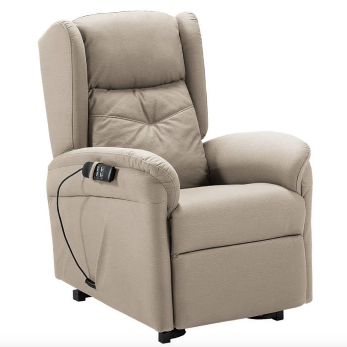 Fauteuil de relaxation et releveur électrique 2 moteurs tissu Kalone - Photo n°1