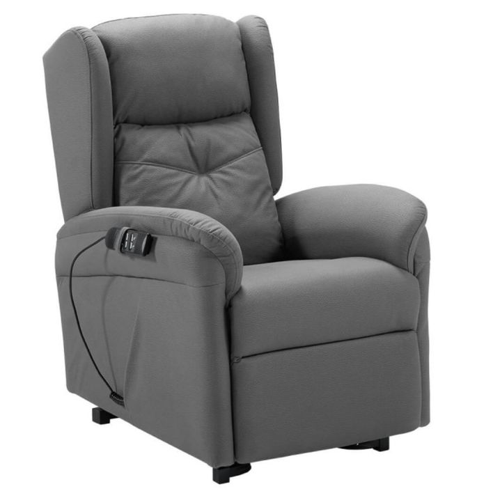 Fauteuil de relaxation et releveur électrique 2 moteurs tissu Kalone - Photo n°9