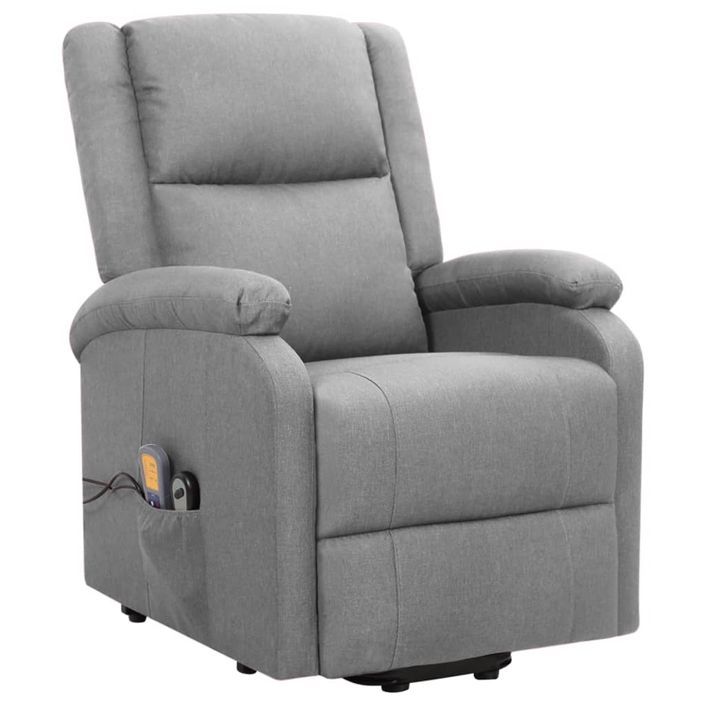 Fauteuil de relaxation relevable électrique en tissu Lonka - Photo n°2