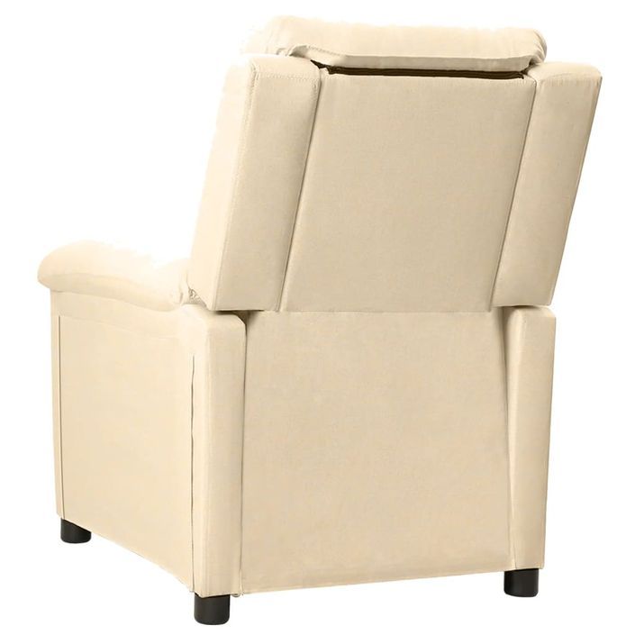 Fauteuil électrique de massage Crème Tissu - Photo n°5