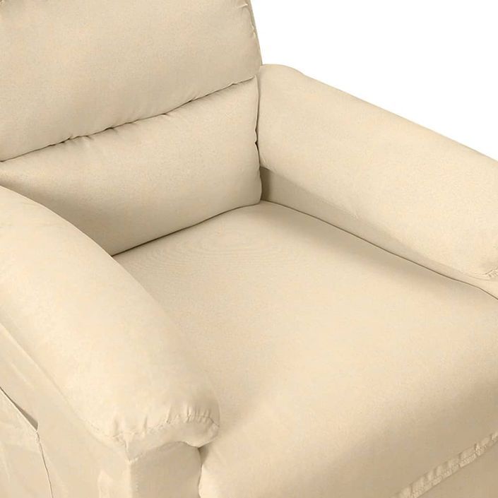 Fauteuil électrique de massage Crème Tissu - Photo n°6