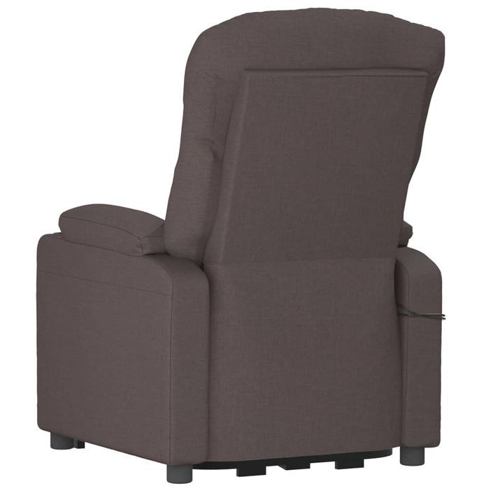 Fauteuil électrique de massage Marron foncé Tissu - Photo n°6