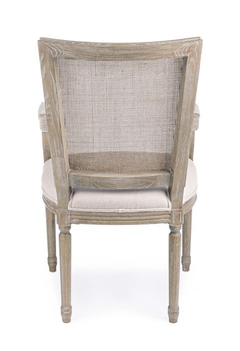 Fauteuil en bois de frêne beige Liliane - Photo n°8