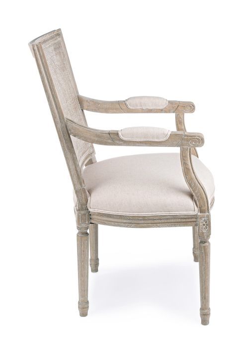 Fauteuil en bois de frêne beige Liliane - Photo n°9