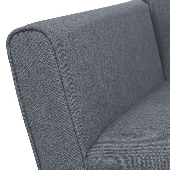 Fauteuil Gris clair Acier et tissu - Photo n°5