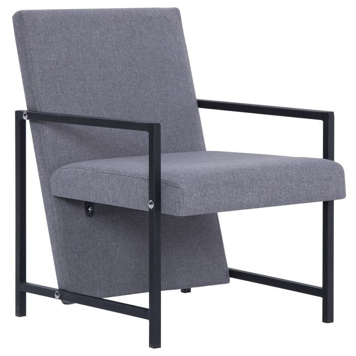 Fauteuil Gris clair Tissu 6 - Photo n°1