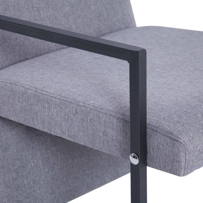 Fauteuil Gris clair Tissu 6 - Photo n°6