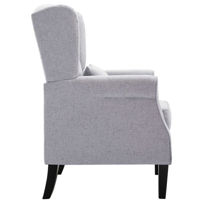 Fauteuil Gris clair Tissu Kiza - Photo n°5