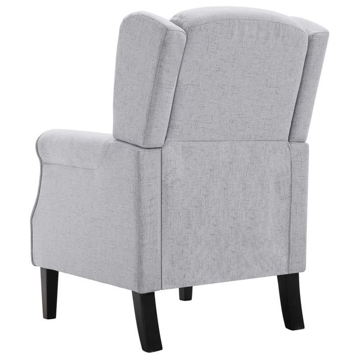 Fauteuil Gris clair Tissu Kiza - Photo n°6