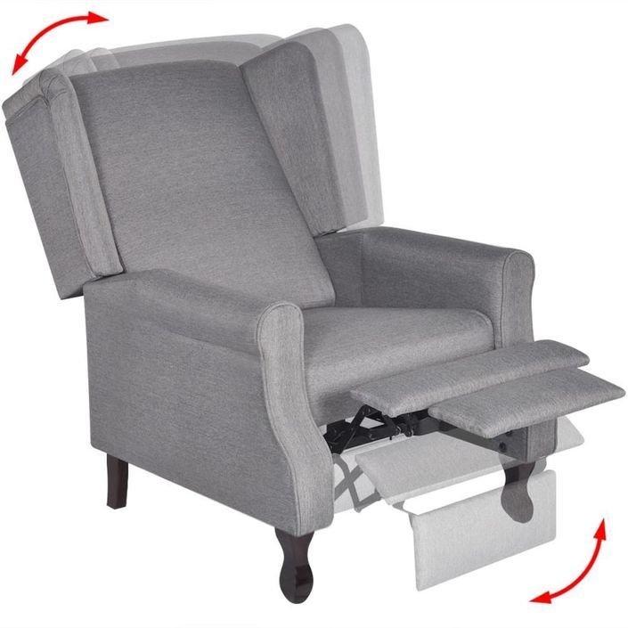 Fauteuil Gris Tissu 2 - Photo n°6