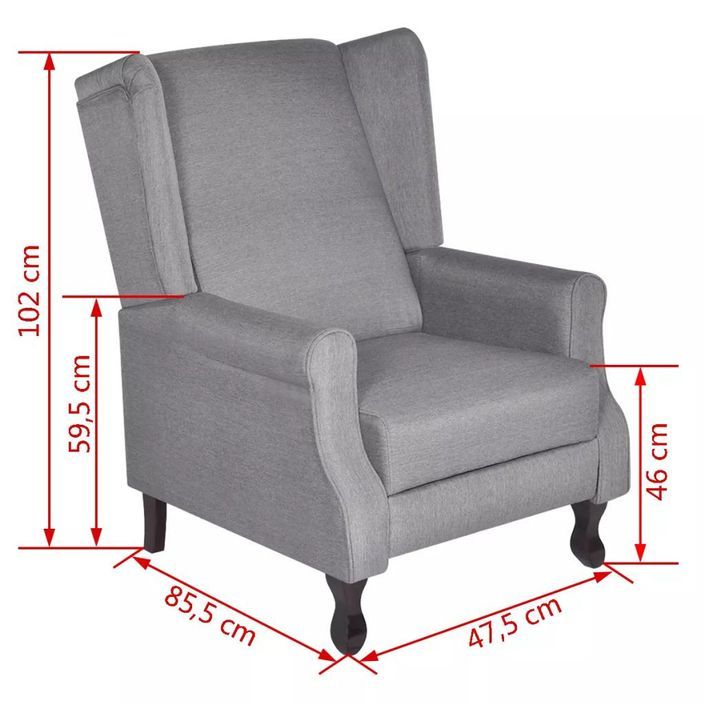 Fauteuil Gris Tissu 2 - Photo n°7