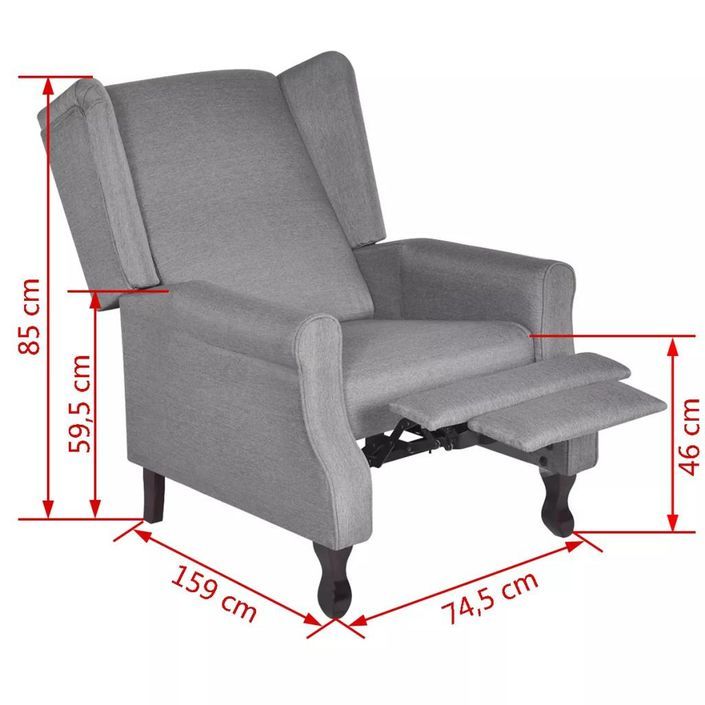 Fauteuil Gris Tissu 2 - Photo n°8