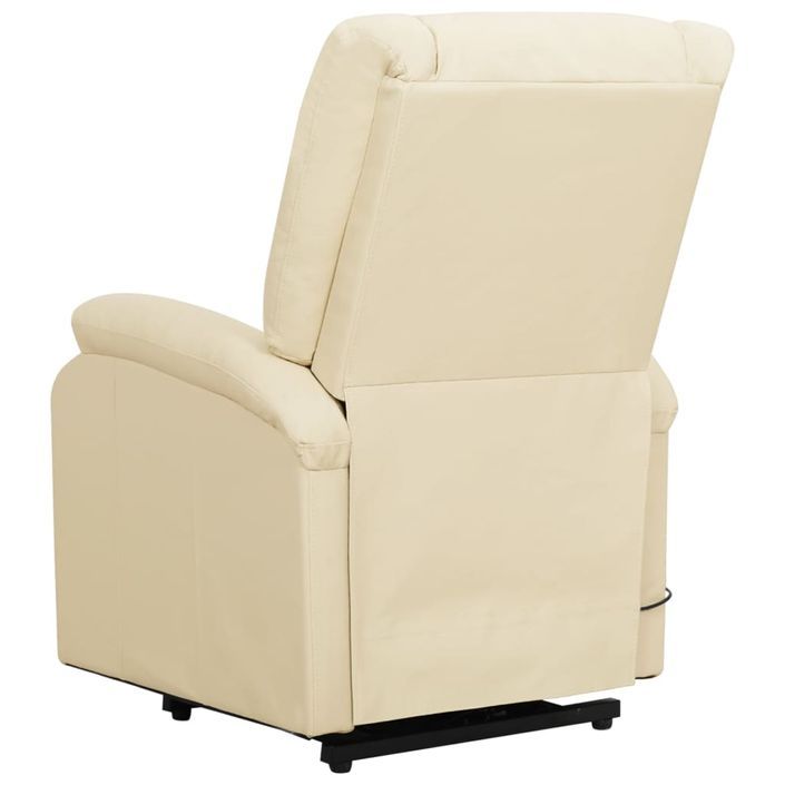 Fauteuil inclinable Crème Similicuir 4 - Photo n°6