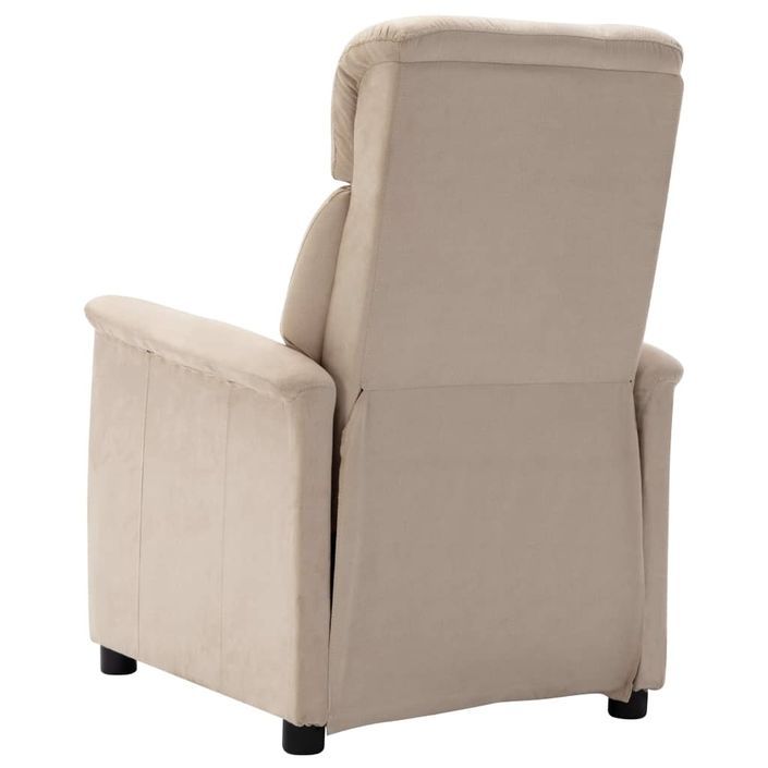 Fauteuil inclinable Crème Similicuir daim 2 - Photo n°7