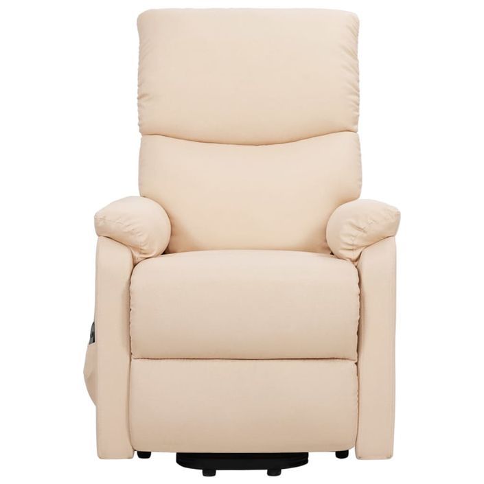 Fauteuil inclinable Crème Tissu - Photo n°4