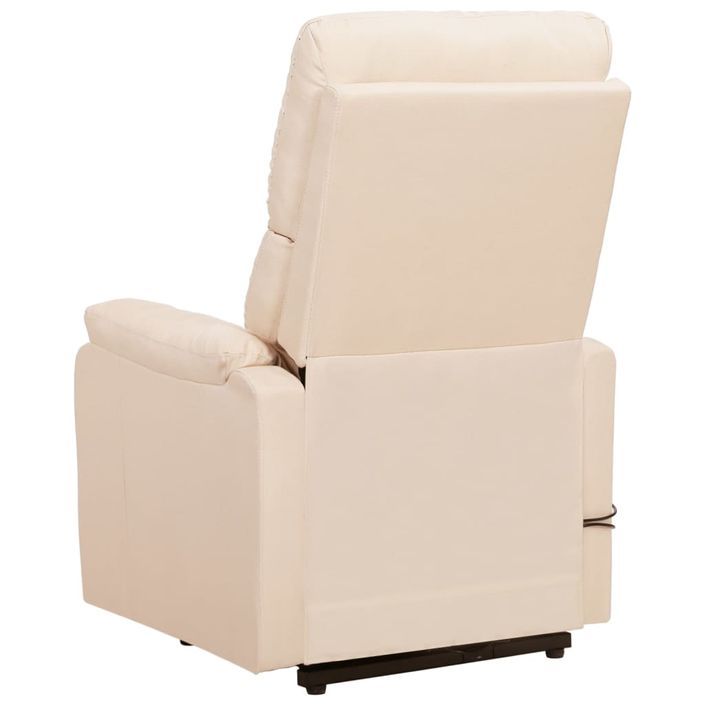 Fauteuil inclinable Crème Tissu - Photo n°5