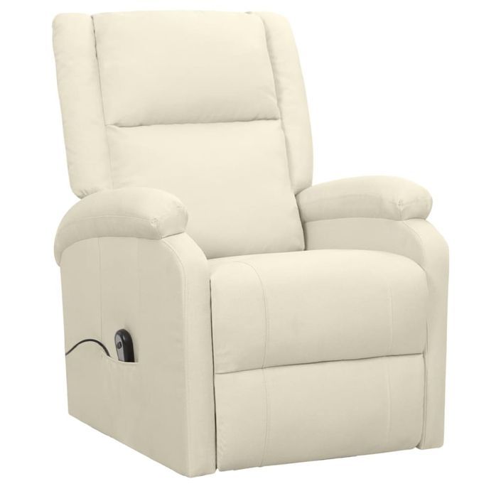 Fauteuil inclinable Crème Tissu 23 - Photo n°3