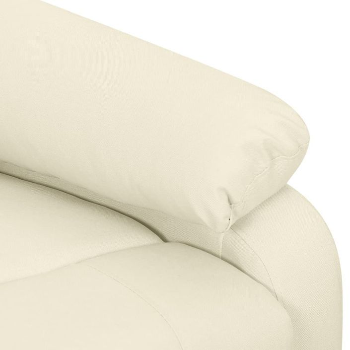 Fauteuil inclinable Crème Tissu 23 - Photo n°7