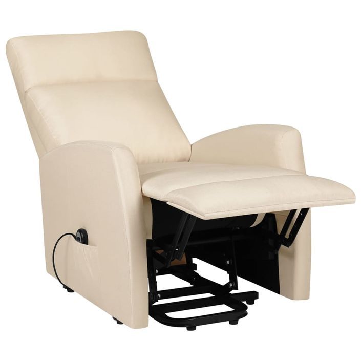 Fauteuil inclinable Crème Tissu Silencia - Photo n°6