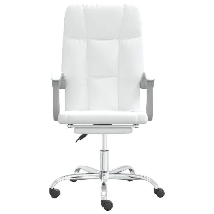 Fauteuil inclinable de bureau Blanc Similicuir - Photo n°3