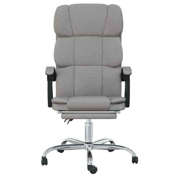 Fauteuil inclinable de bureau Gris clair Tissu - Photo n°3