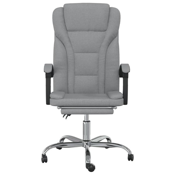 Fauteuil inclinable de bureau Gris clair Tissu - Photo n°3