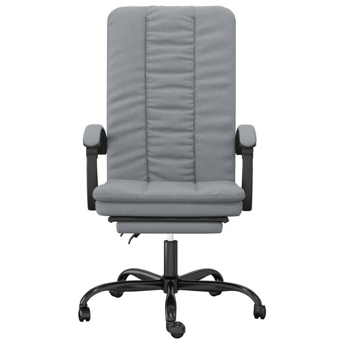 Fauteuil inclinable de bureau Gris clair Tissu - Photo n°3