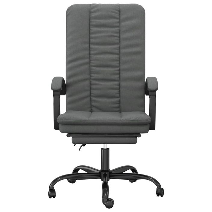 Fauteuil inclinable de bureau Gris foncé Tissu - Photo n°3