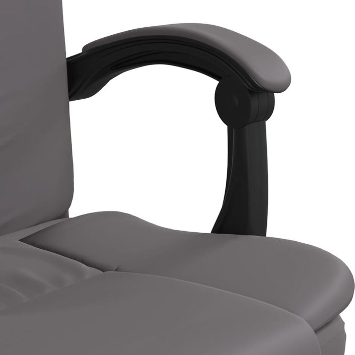 Fauteuil inclinable de bureau Gris Similicuir - Photo n°9