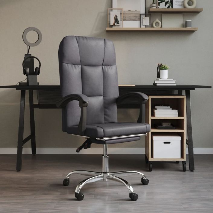 Fauteuil inclinable de bureau Gris Similicuir - Photo n°1