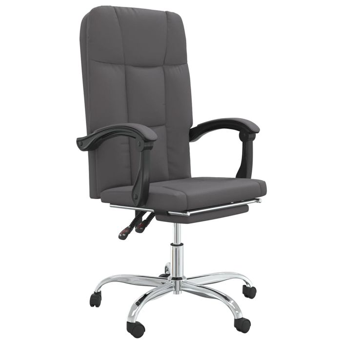 Fauteuil inclinable de bureau Gris Similicuir - Photo n°2