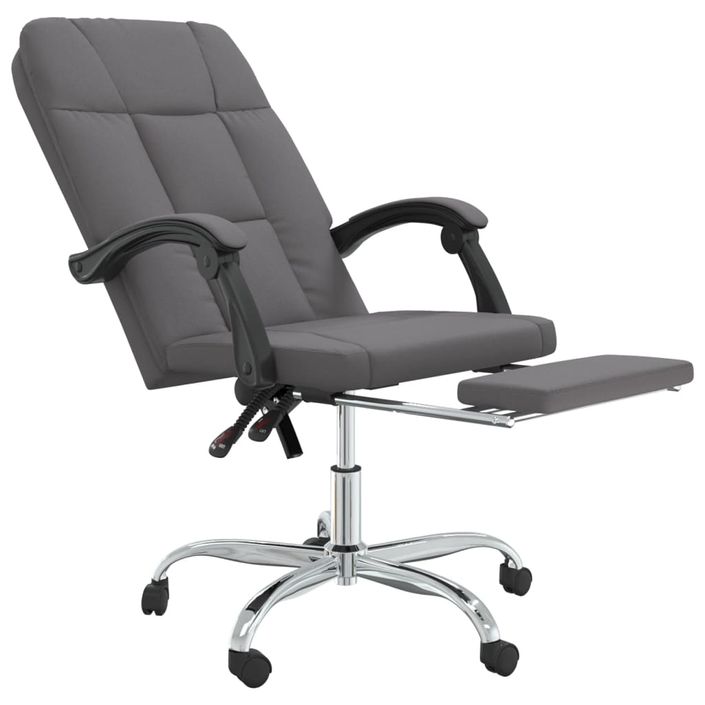 Fauteuil inclinable de bureau Gris Similicuir - Photo n°6