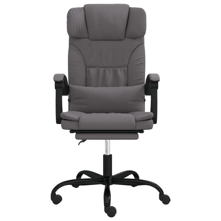 Fauteuil inclinable de bureau Gris Similicuir - Photo n°3