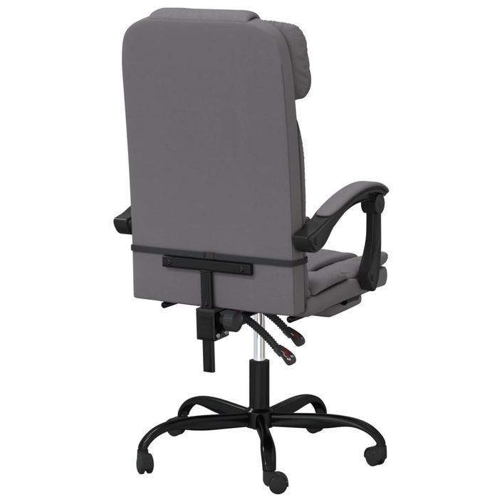 Fauteuil inclinable de bureau Gris Similicuir - Photo n°5