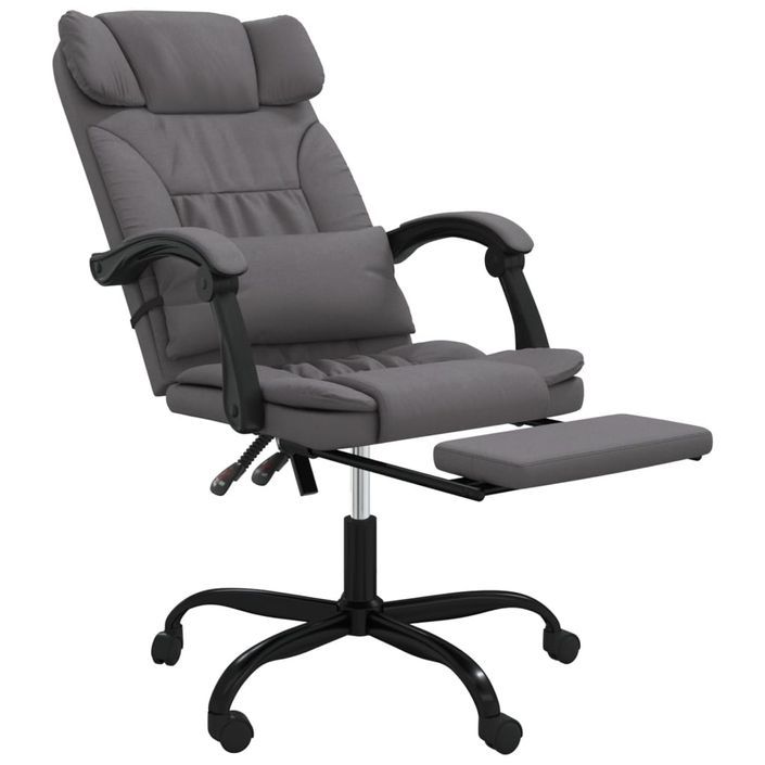 Fauteuil inclinable de bureau Gris Similicuir - Photo n°6