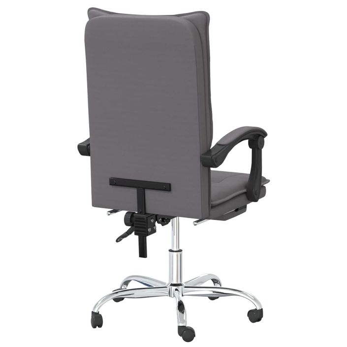 Fauteuil inclinable de bureau Gris Similicuir - Photo n°5