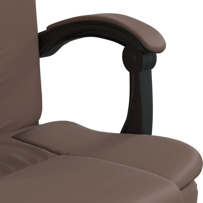 Fauteuil inclinable de bureau Marron Similicuir - Photo n°9